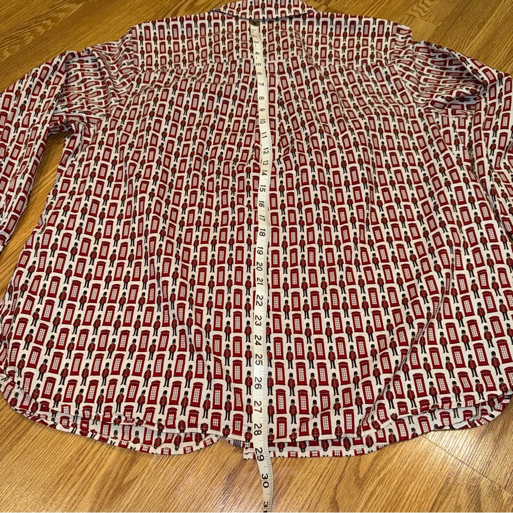 Talbots London Palace Guard Patterned Button Down Shirt size‎ 2X - Picture 8 of 8